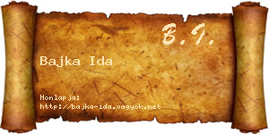 Bajka Ida névjegykártya
